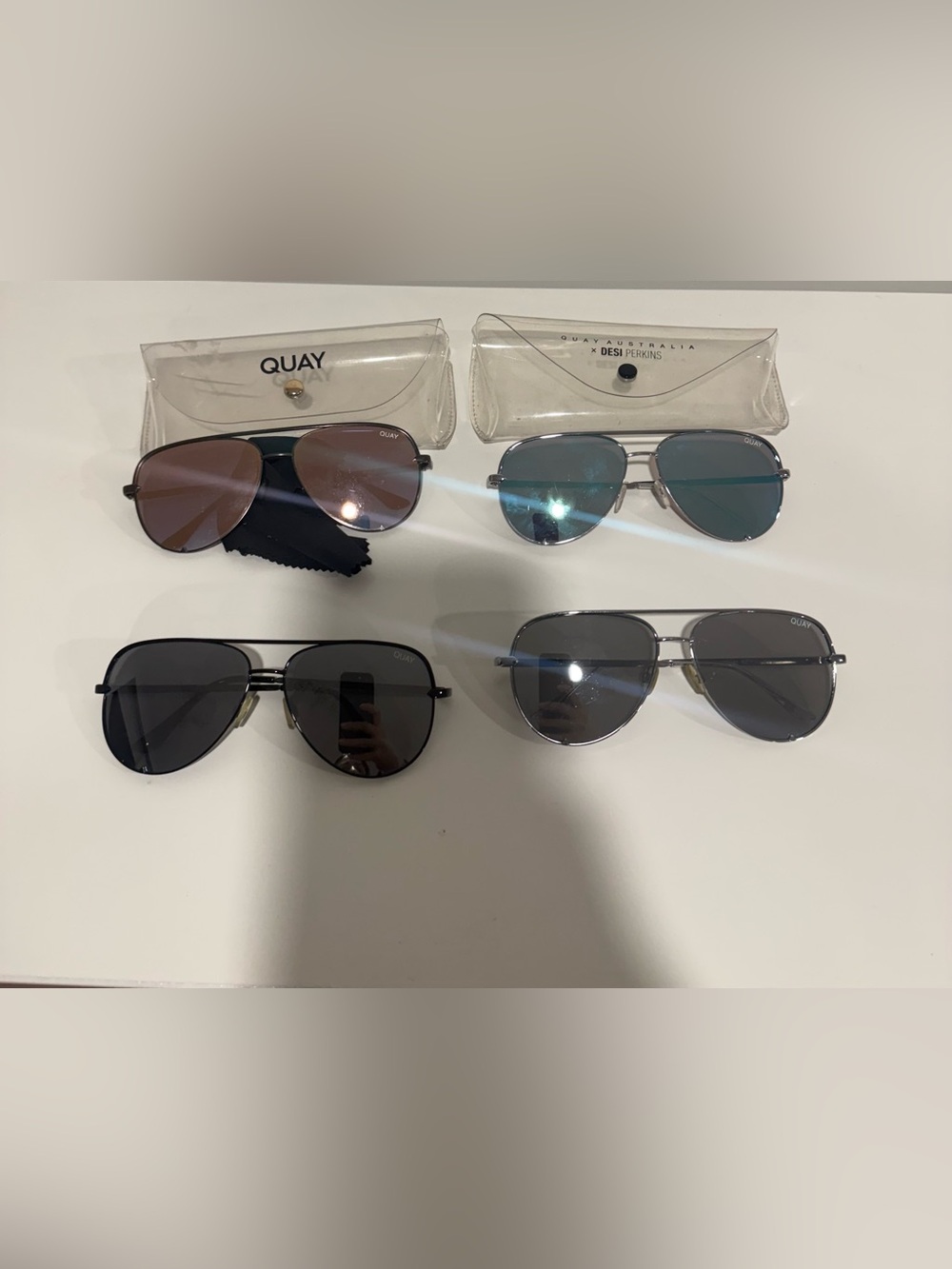 QUAY AUSTRALIA X DESI AVIATORS SUNGLASSES
